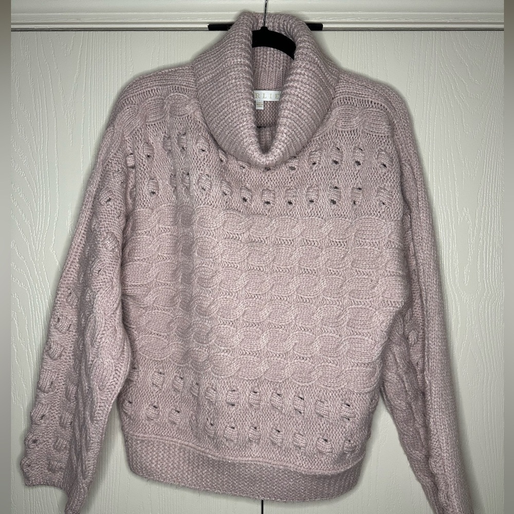 Karlie cowl-neck/turtleneck Cable-knit Sweater size S